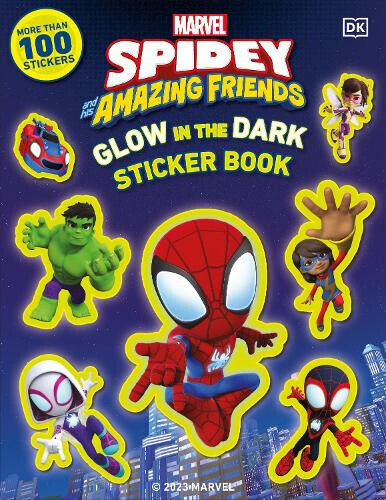 Marvel Spidey and His Amazing Friends Glow in the Dark Sticker Book: With More