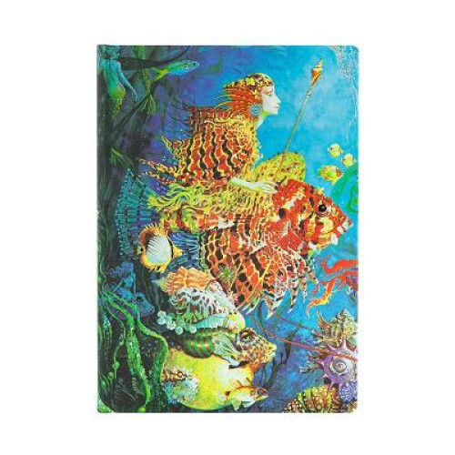Sea Fantasies Midi Lined Hardcover Journal (Elastic Band Closure) by Paperblanks