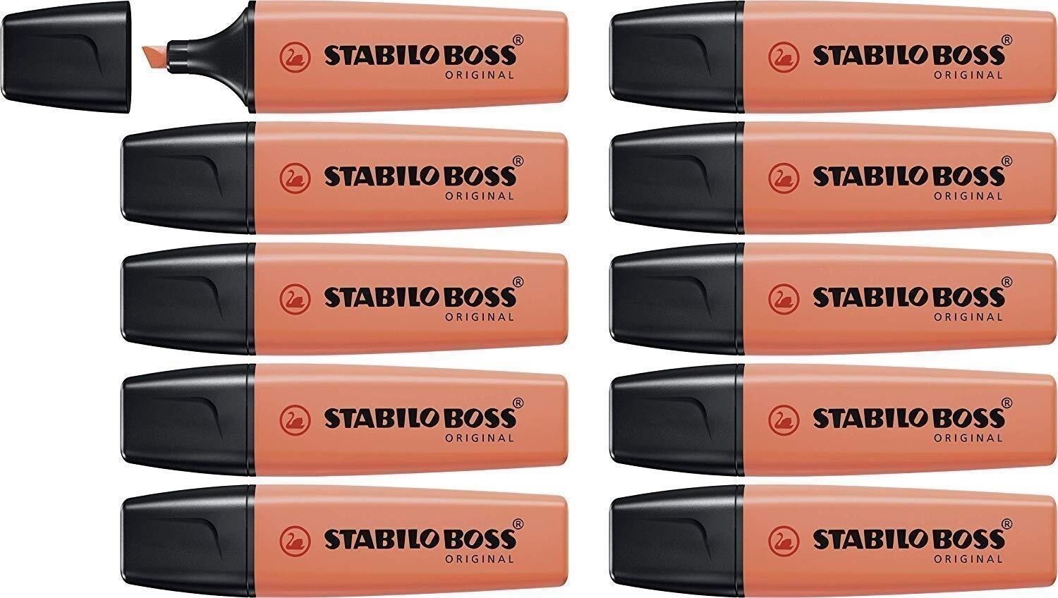 Confezione 10 Pz - Stabilo Boss Pastel Rosa Corallo -