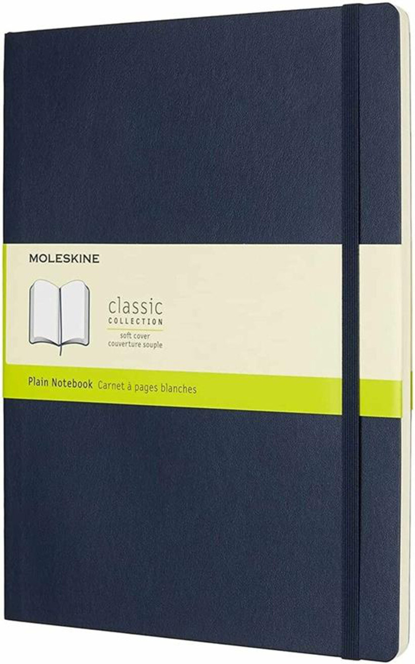 NOTEBOOK. EXTRA-LARGE, PLAIN, SOFT COVER, SAPPHIRE BLUE -  8055002854788