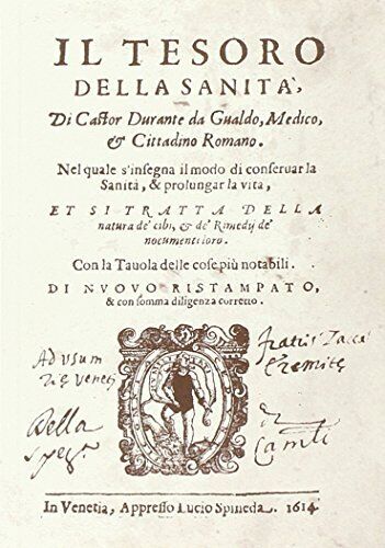 9788896051528 Il tesoro della sanità - Castore Durante