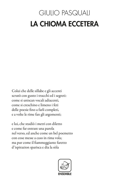 Chioma Eccetera - Giulio Pasquali - 2020