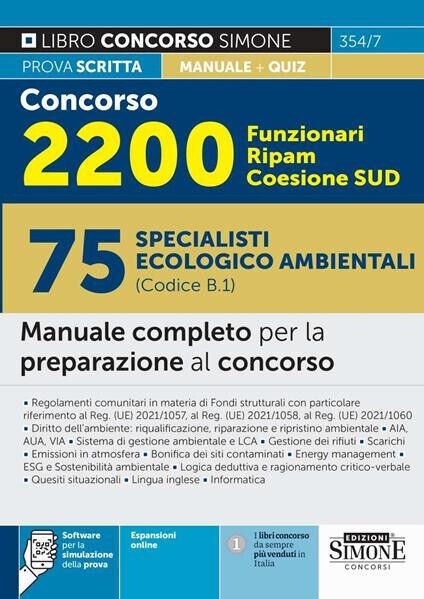 Concorso 2200 funzionari Ripam Coesione Sud. Cod. B1. Software di simulazione.