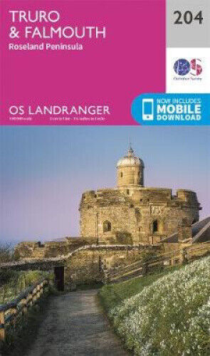 Truro & Falmouth: Roseland Peninsula (OS Landranger Map)