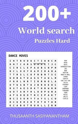 Thusaanth sasiyanatham Thusaanth Sas 200+ Difficult World search Puz (Tascabile)