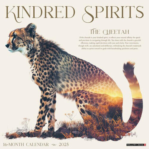 Spirit Animals 2025 12 X 12 Wall Calendar by Willow Creek Press