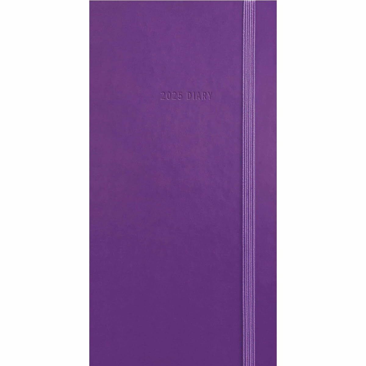 2025 Fashion Diary Purple Soft Touch Slim Diary (Copertina rigida)