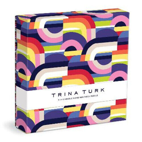 Trina Turk 500 PC Double Sided Puzzle with Shaped Pieces by Galison