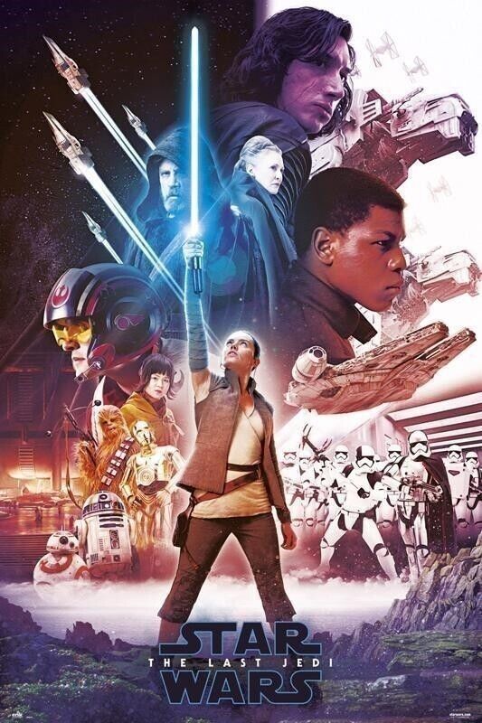 Star Wars: Viii Blue Saber (Maxi Poster 61x91,50 Cm) -