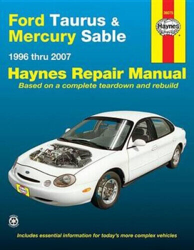 Ford Taurus & Mercury Sable 1996 Thru 2007 Haynes Repair Manual