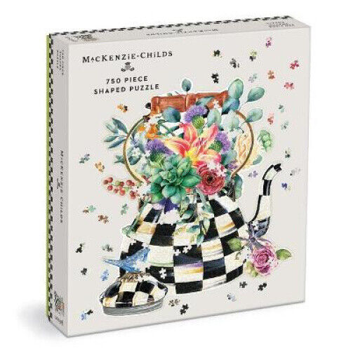 Mackenzie-Childs Courtly Check Teapot 750 Piece Shaped Puzzle by Galison