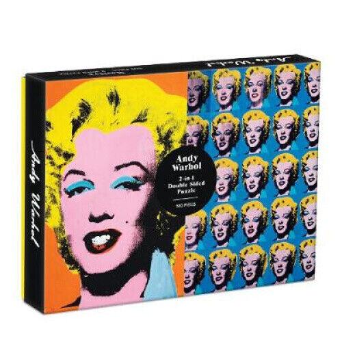 Warhol Marilyn 500 Piece Double Sided Puzzle by Galison