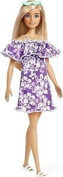 Merchandising Barbie: Mattel - Loves The Ocean Purple Floral Dress With Ruffle
