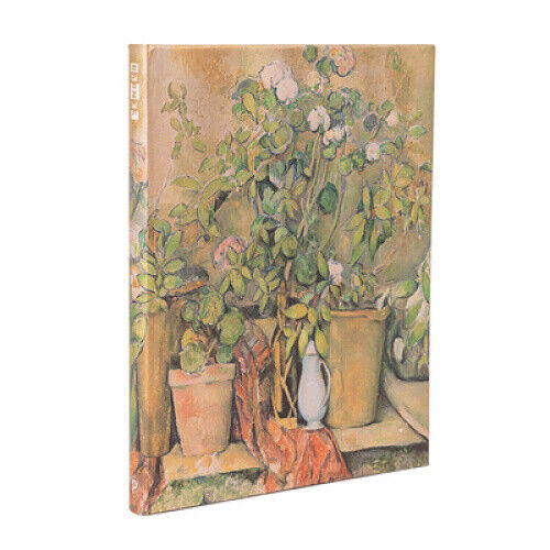 Cezanne’s Terracotta Pots and Flowers Ultra Unlined Hardback Journal (Elastic