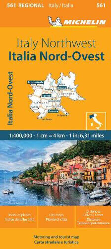 Italy Northwest - Michelin Regional Map 561: Map by Michelin