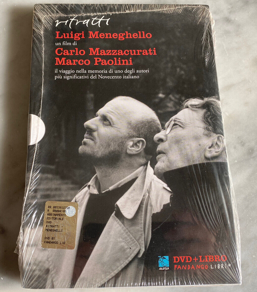 DVD "RITRATTI - LUIGI MENENGHELLO" SIGILLATO DVD+ LIBRO MAZZACURATI PAOLINI