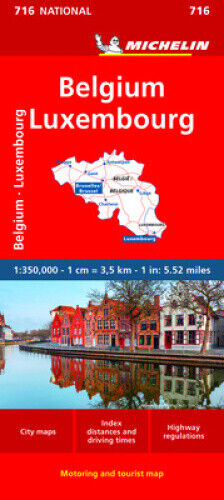 Belgium & Luxembourg - Michelin National Map 716 by Michelin