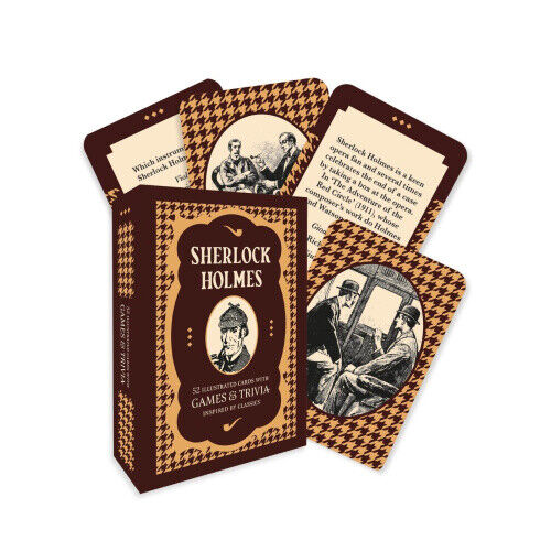 Sherlock Holmes - A Card and Trivia Game: 52 illustrated cards with games and