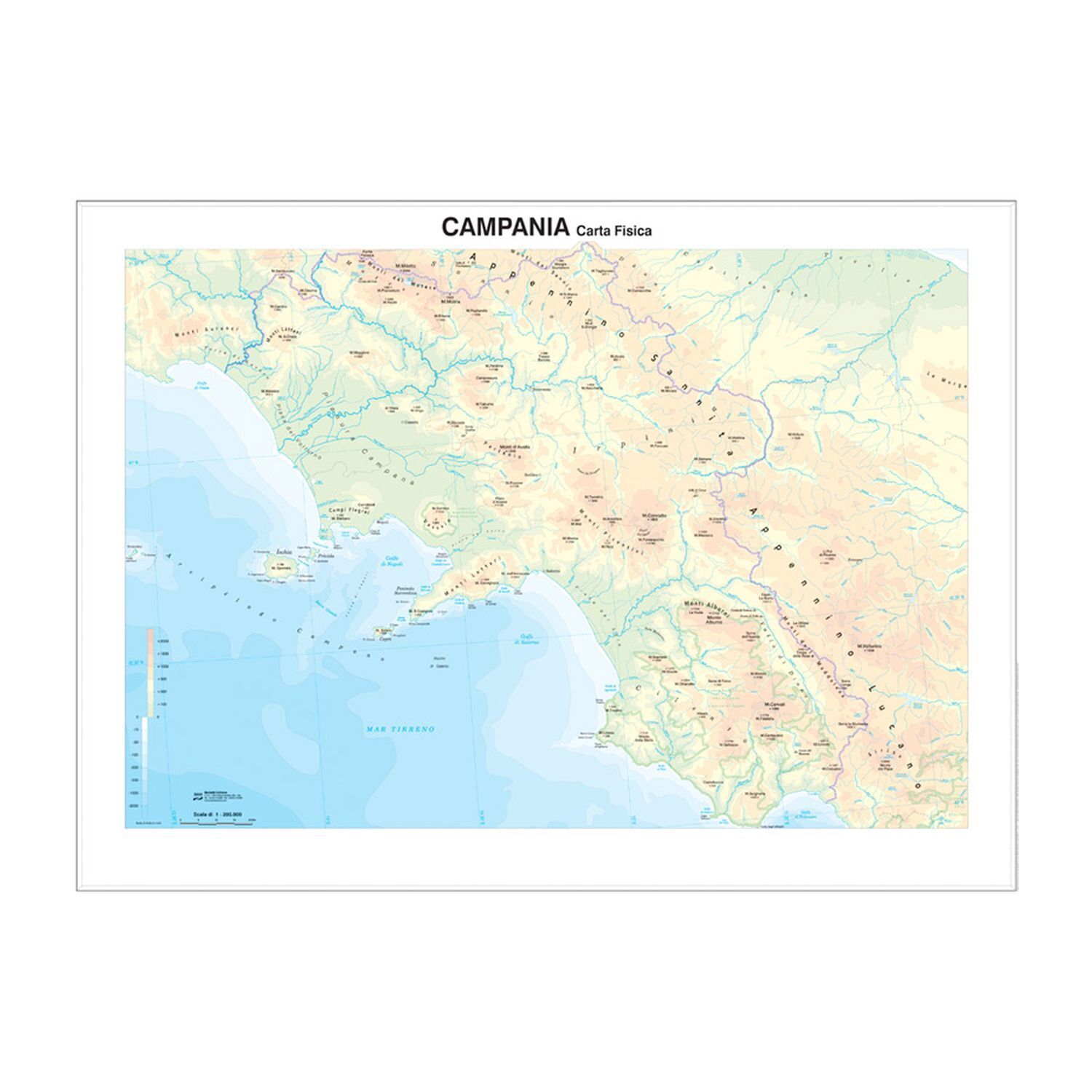 Carta Geografica Regionale Campania BELLETTI - 9122 GIODICART