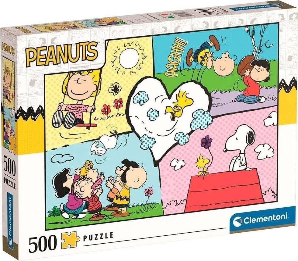 Peanuts: Clementoni - Puzzle Made In Italy 500 Pz -