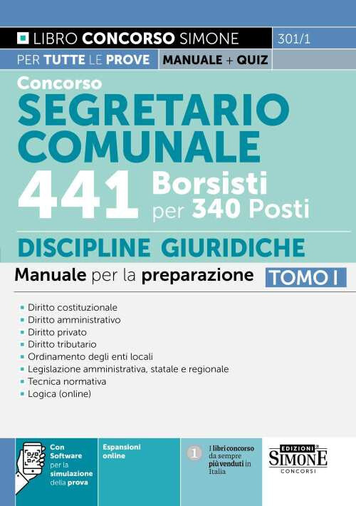 Concorso segretario comunale 441 borsisti per 340 posti. Con espansione on...