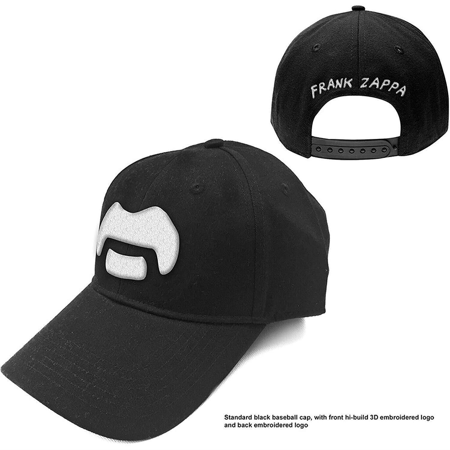 Frank Zappa: White Moustache Baseball (Cappellino) -