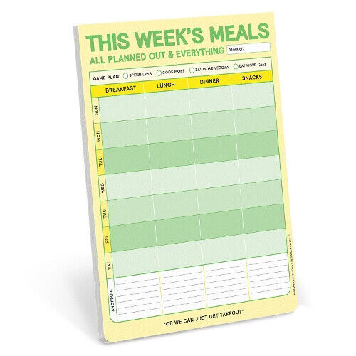 Knock Knock: Knock Knock This Week's Meals Big & Sticky Note by Knock Knock