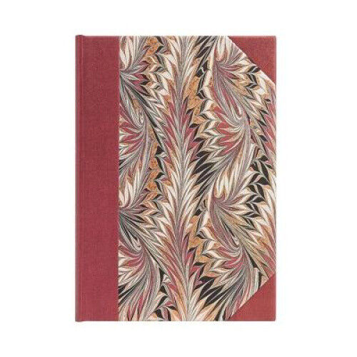 Paperblanks Rubedo Cockerell Marbled Paper Hardcover MIDI Unlined Elastic Band