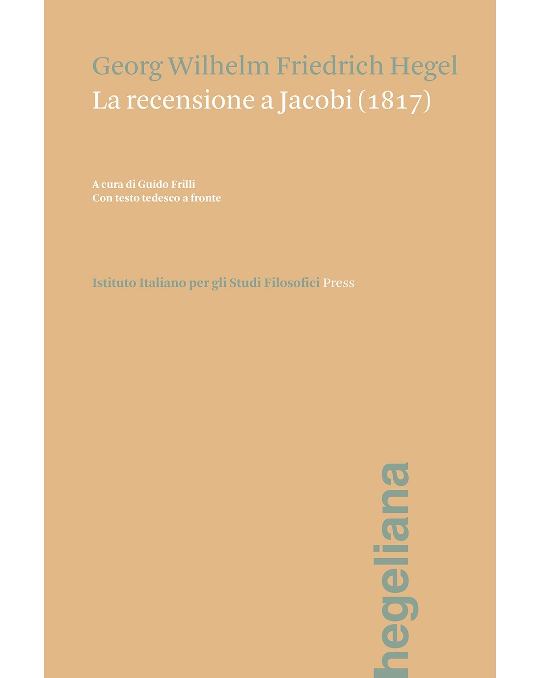 La recensione a Jacobi (1817) - George Wilhelm Friedrich Hegel