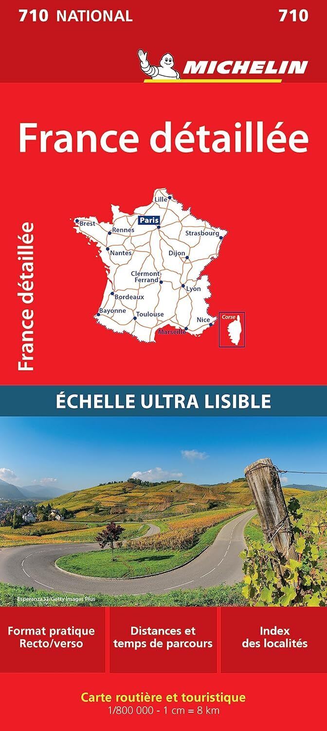 9782067237223 Carte France détaillée : 1/800 000 Michelin - Michelin