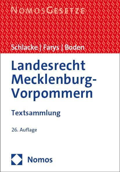 Landesrecht Mecklenburg-Vorpommern - (German Import) Book NUOVO