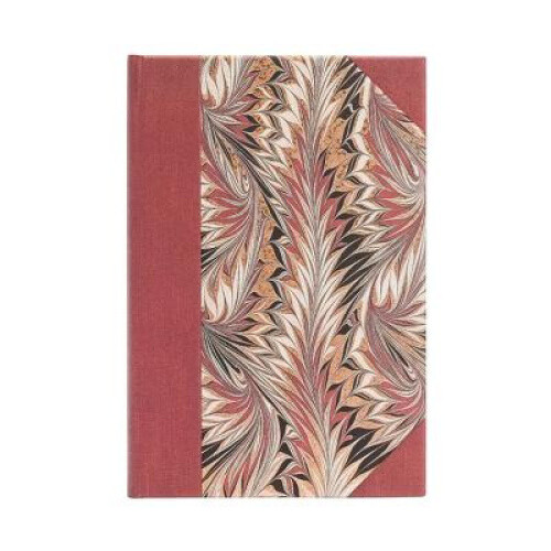 Paperblanks Rubedo Cockerell Marbled Paper Hardcover Mini Lined Elastic Band