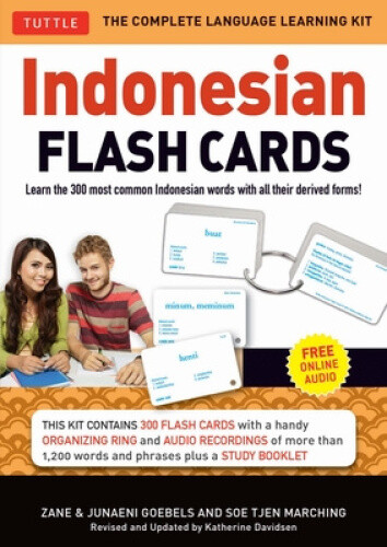 Indonesian Flash Cards: Learn the 300 Most Common Indonesian Words with All