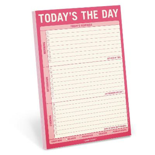 Knock Knock Today's The Day Pad by Knock Knock