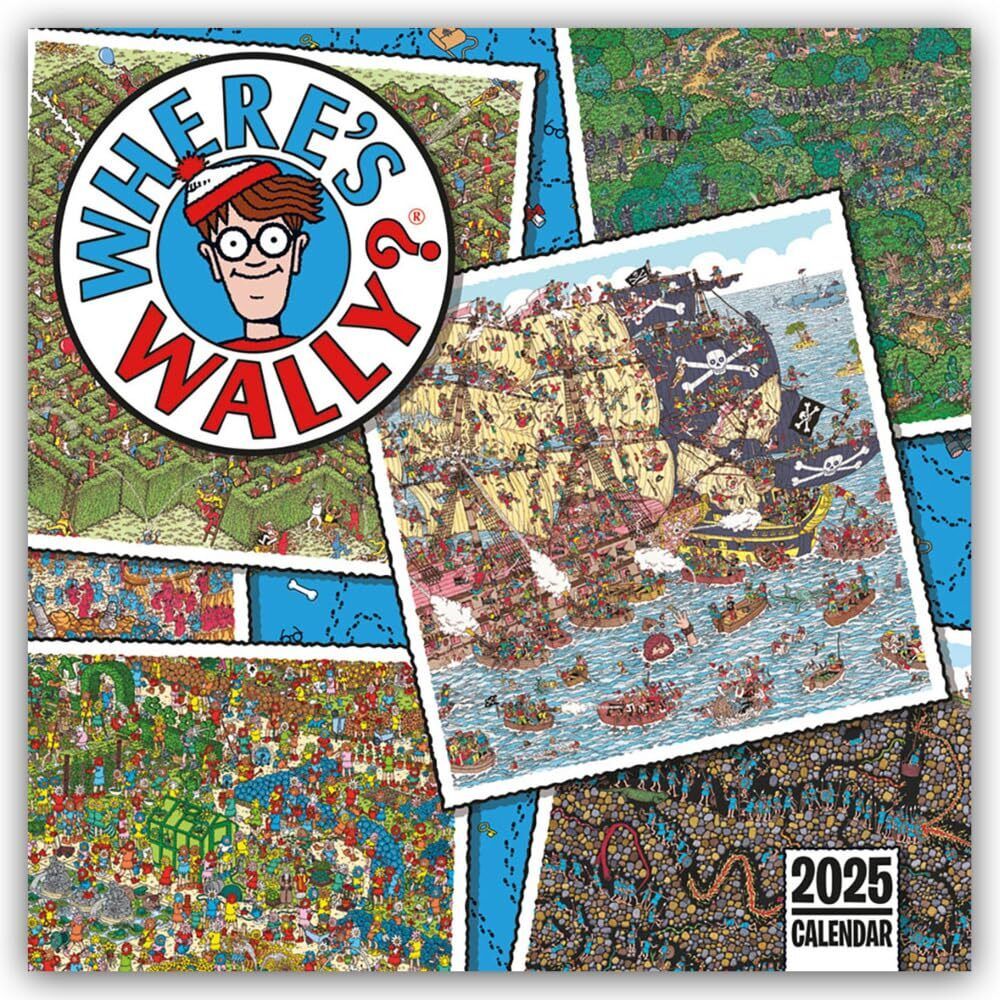 Carousel Calend Where's Wally? – Wo ist Wally 2025 – Wand-Kalender: O (Kalender)