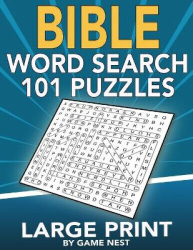 Bible Word Search 101 Puzzles Large Print: Puzzle Game With Inspirational