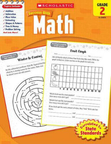 Scholastic Success with Math: Grade 2 Workbook (Scholastic Success with