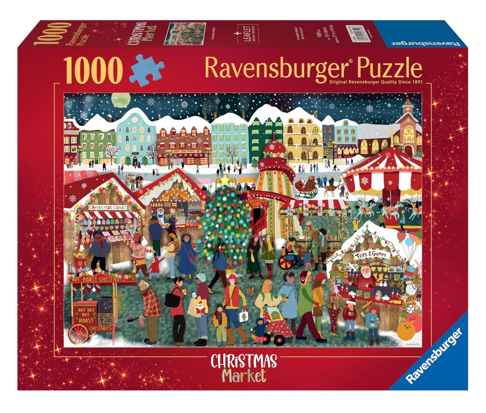 Ravensburger: Puzzle 1000 Pz - Illustrati - Mercatino Di Natale -