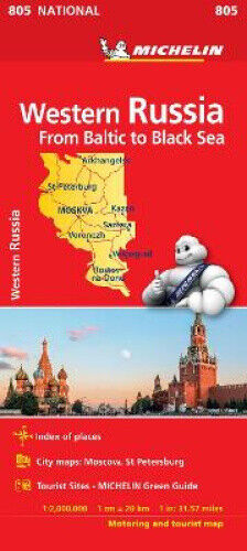 Western Russia - Michelin National Map 805: Map by Michelin