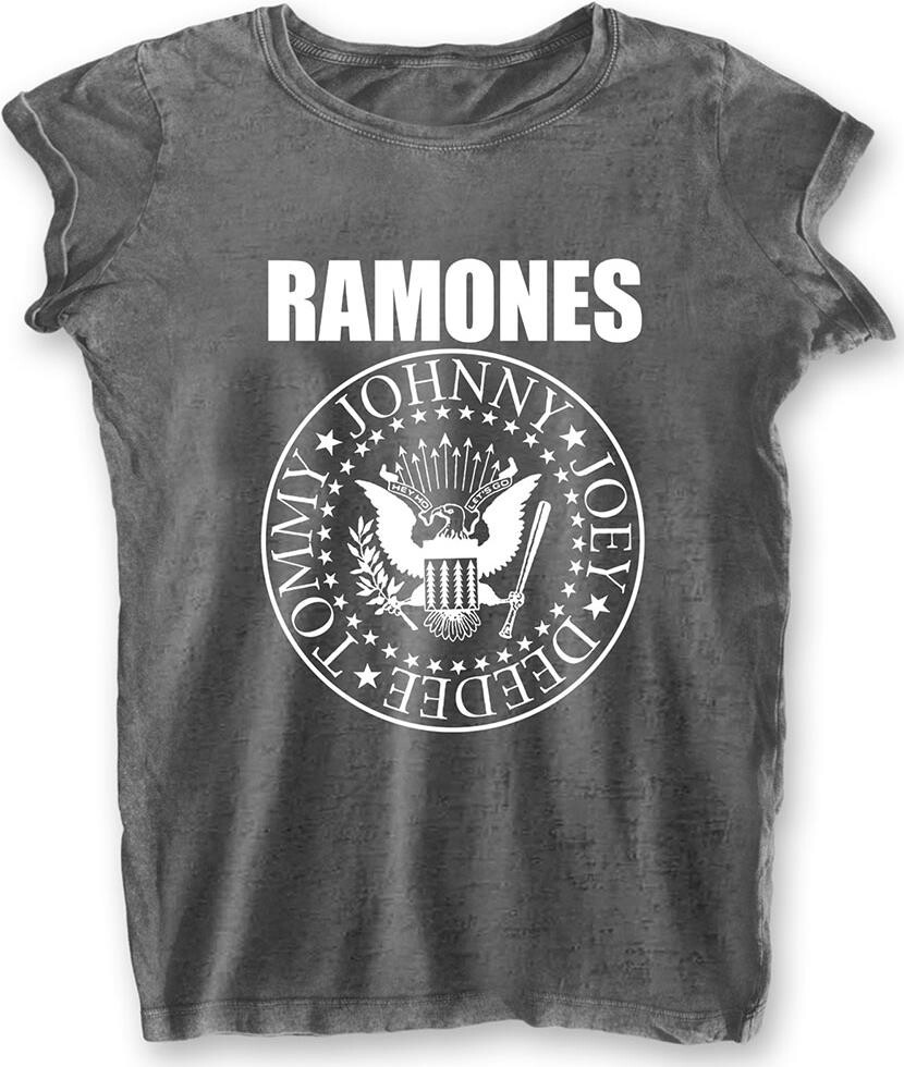 Ramones: Presidential Seal Grey (T-Shirt Donna Tg. XL) -