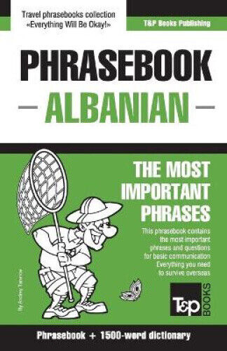 English-Albanian phrasebook and 1500-word dictionary (American English