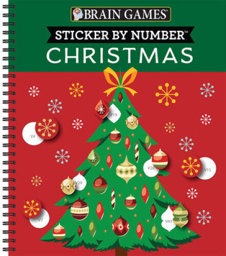 Brain Games - Sticker by Number: Christmas (28 Images to Sticker - Christmas