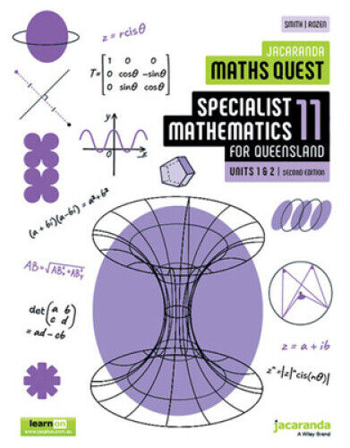 Jacaranda Maths Quest 11 Specialist Mathematics Units 1 & 2 for Queensland, 2e