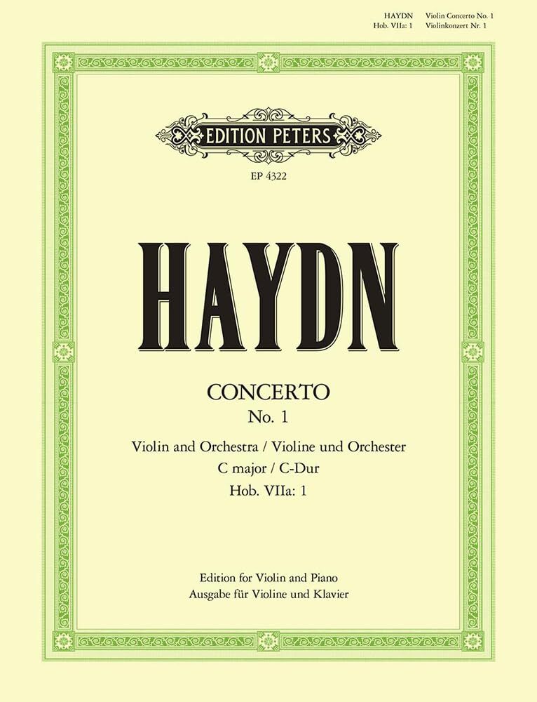 Ed: Flesch Hayd EDITION PETERS HAYDN JOSEPH - CONCERTO NO.1 IN C H (Sheet Music)