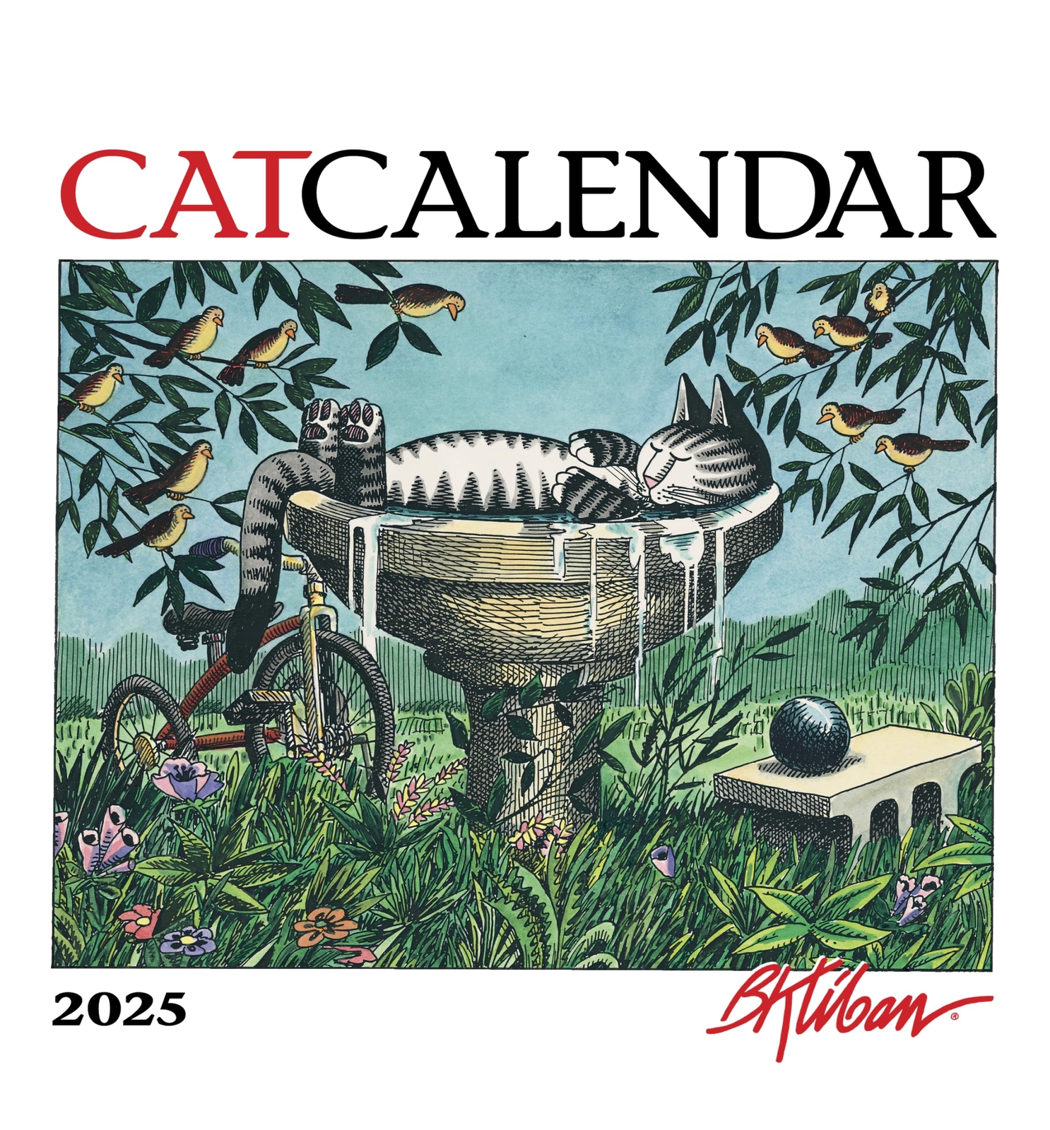 Kliban B. B Kliban Catcalendar 2025 Mini Wall Cale Book NUOVO