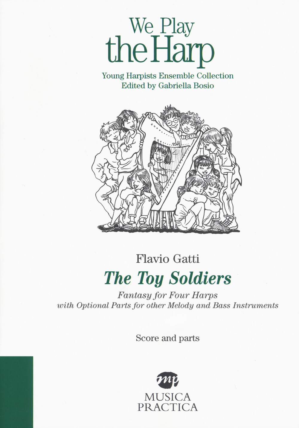 The toy soldier. Fantasy for four harps with optional parts for other melo...