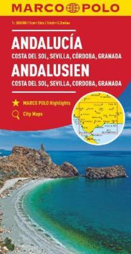 Andalusia, Costa Del Sol, Seville, Cordoba, Granada Marco Polo Map (Map)