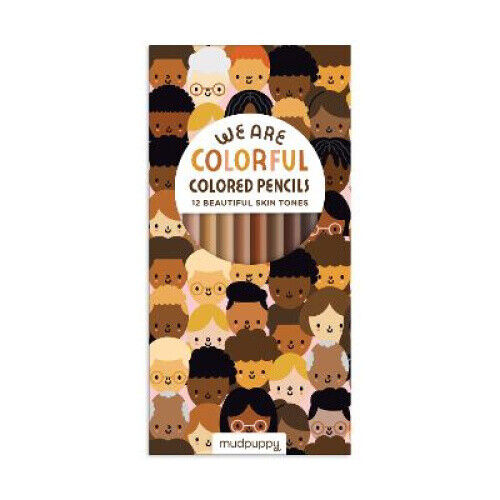 We Are Colorful Skin Tone Colored Pencils by Mudpuppy