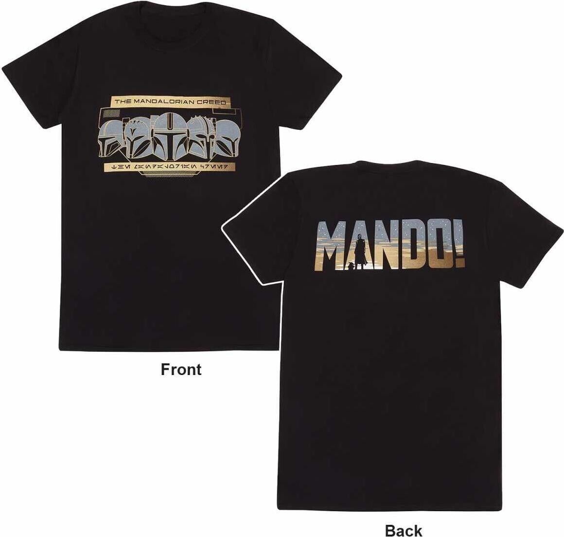 Star Wars: The Mandalorian - Row Of Helmets - Black (T-Shirt Unisex Tg. XL) -