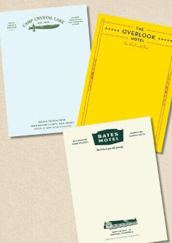 Fictional Hotel Notepads: Horror Set by Herb Lester Associates